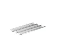 Teglia forata in acciaio inox per 3 bacchette