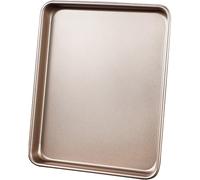 Teglia Forno Rettangolare per Pizza, Teglia per Biscotti, Vassoio da Portata in Metallo Antiaderente, Leccarda Raccogli Olio, Leccarda in Metallo per Mense, Cucine Domestiche(28x23x5 cm/11x9x2 in)