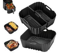 Teglia Friggitrice ad Aria per Philips 2000 Serie 6.2L NA230, Air Fryer Accessories in Silicone per COSORI Airfryer 5.5L/ 6L/6.2L/6.4L, Stampi Friggitrice ad Aria per Ninja 6.2L AF180EU/ 4.7L AF140EU