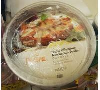 Teglia in Alluminio Anodizzato - Tortiera Tonda 25x5 Decora