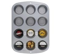 Teglia in Alluminio Antiaderente per 12 Muffin WILTON