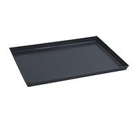Teglia in ferro blu svasata per pizza rettangolare 60x40x3h forno Made in Italy