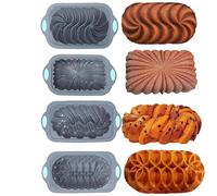 Teglia in silicone per cuocere il pane - Stampo in silicone per pane alla banana | Stampo da cucina adatto al microonde per dolcetti, brownies, torte, polpettone, , lasagne
