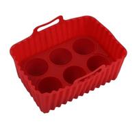 Teglia In Silicone Per Friggitrice Ad Aria - Inserti da Forno Sostitutivi in Silicone per Friggitrici ad Aria,Accessorio Antiaderente Cottura Microonde Congelatore Cibi Pizza Preparazione Pasti