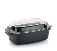 Kela 15152, Casseruola con Coperchio di Vetro, Ghisa in Alluminio 5 mm, Rivestimento Antiaderente, Adatto a Piani a induzione, 4,5 l, Kerros, Aluminum, Nero, 40 cm