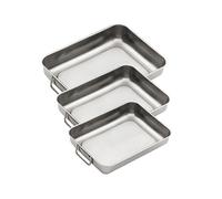 TEGLIA LASAGNERA ROSTIERA IN ACCIAIO INOX INOXRIV STAR CM. 40X32 PZ.1 RETTANGOLA