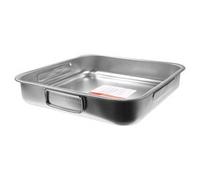 TEGLIA LASAGNERA QUADRATA CM 32X32 IN ACCIAIO INOX ANTIGRAFFIO ANTIADERENTE