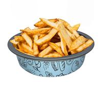 Teglia Mini Teglie per friggitrice ad aria, airfryer, Alluminio antiaderente Riutilizzabili, antiaderenti belle comode capienti anche per piccole porzioni (Azzurra, Conica 18 cm)