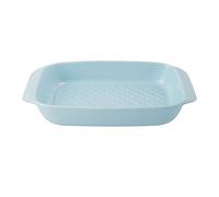 Teglia per arrosti in ceramica MasterClass con manici antiscivolo, pirofila da 2 litri, Celeste, 30 cm