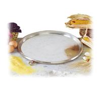 Teglia Per Farinata diametro diametro 65 cm Peso 5,8 kg in rame martellato a Mano, per essere adatta ai forni a legna il fondo è più spesso Linea Traditional rame