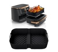 Teglia per Friggitrice ad Aria Compatibile con Ninja AF500EU 10.4L Accessorio per Friggitrice ad Aria per Ninja Foodi Flex Cestello in Silicone per Air Fryer Liners Riutilizzabile e Lavabile