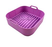 Teglia per friggitrice ad aria Contenitore per friggitrice ad aria contenitori per friggitrice ad aria 22 cm 22cm per Friggitrice ad Aria compatibile con TURBOBLAZE COSORI 6.4 DUAL BLAZE Princess 8 L