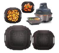 Teglia Per Friggitrice Ad Aria Per Ninja Crispi, Stampi Silicone Air fryer Accessori Per Friggitrice Ad Aria Ninja Crispi, Stampo Per Ninja Crispi Airfryer 3.8L, 4 In 1 Fn101EUGY GADITIEK