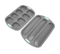 Teglia per Pane Francese Forata in Silicone per, Resistente, Antiaderente, per Pane Fatto in Casa, 2 Pezzi per la Cottura Domestica