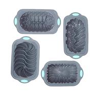 Teglia per pane in silicone, antiaderente, adatta al microonde, per dolcetti, brownies, torte, polpettone, , lasagne