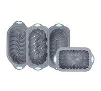 Teglia per pane in silicone, antiaderente, flessibile, per torte e pane fatti in casa, teglia flessibile per pane, resistente al calore, riutilizzabile, stampo rettangolare per cottura in forno e