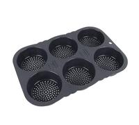 Teglia per Pane Riutilizzabile Pieghevole in Silicone per Hamburger a 6 cavità con Resistenza al Calore da -40 ℉ a 446 ℉ per Forno a Microonde e Congelatore