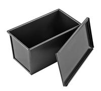 Teglia per pane sandwich, stampo in lega di alluminio, contenitore antiaderente per pane tostato, contenitore da forno coperto con coperchio, design resistente al calore a rilascio facile, per casa