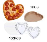 Teglia per pizza a forma di cuore, teglia per utensili, per torte, frutta,