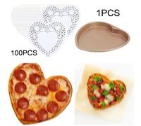 Teglia per pizza a forma di cuore Vassoio per pizza Utensili da cucina fai-da-te