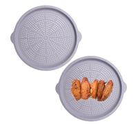 Teglia Per Pizza Da Forno,39,9 Centimetri Silicone Da Cucina Resistente Alla Lavastoviglie 2 Pezzi | Resistente Alle Alte Temperature E Antiaderente Teglia Per Pizza | Per Barbecue All'Aperto Picnic E