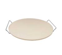 Teglia per pizza in pietra 33cm con supporto in acciaio