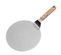 Teglia Per Pizza,Pizza Pan Acciaio inossidabile rotonda Pizza Peel cottura Pala Paddle, Torta Lifter trasferimento Vassoio for pizza, pane