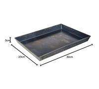 Teglia per Pizza Professionale in Ferro Blu (Lamiera) Senza Rivestimenti Chimici