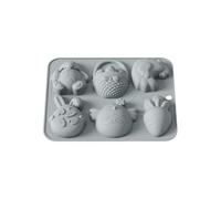Teglia per torte a forma di uovo per dolci festivi e dolci per le festività riutilizzabili antiaderenti Bakeware 061076