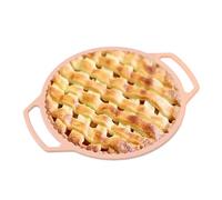 Teglia per torte in silicone, con telaio rinforzato in metallo per cottura, tortiera scanalata, antiaderente, facile da rilasciare, con manici per torte, crostate