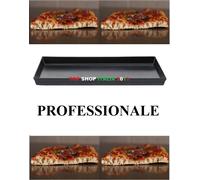 TEGLIA PIZZA FOCACCIA RETTANGOLARE LAMIERA BLU PROFESSIONALE FORNO PIZZERIA 2024