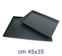 TEGLIA PIZZA LAMIERA BLU RETTANGOLARE CM 45x35 - FASA