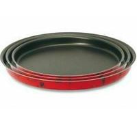 TEGLIA PIZZA SET 3 PEZZI PLACCA ROTONDA DA FORNO ANTIADERENTE