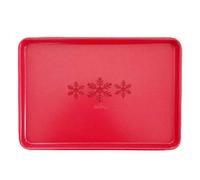 Teglia professionale antiaderente per forno natalizia rossa 39,5 x 27 h 2,4 cm