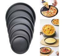 Teglia professionale antiaderente per pizza, in acciaio al carbonio, per fare deliziose pizze per ogni occasione (20,3 cm)