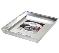 Pentole Agnelli COAL49/340 Teglia Rettangolare in Lega d'Alluminio 3003 con Orlo, Argento, 60 x 40 cm, 1 Pezzo