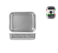 Steel Pan S.R.L Steel Pan Teglia Rettangolare Alta nonstick 20 Pentole e Preparazione Cucina