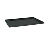 Teglia rettangolare in ferro blu con bordo dritto, diametro 60x40 cm