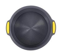 Teglia rotonda in silicone da 25,4 cm, antiaderente e facile da rilasciare, per torte, cheesecake, pane di mais, pizza crosta e cottura fai da te, resistente al calore e facile da pulire, verde