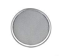 Teglia rotonda per pizza da 18/20 pollici, in alluminio antiaderente, con design efficiente del flusso d'aria per forno, casa, ristorante (45,7 cm)