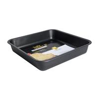 VESPA SPA Teglia da Forno in Alluminio Antiaderente Sfornatutto CM.30x30x5,5h Ottima per Casa e Compatibile con Forno Elettrico e Gas - nero alluminio 8014932002713