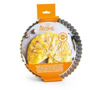Teglia stampo CROSTATA con foro mobile - Ø30cm - in ACCIAIO antiaderente