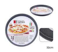 TEGLIA STAMPO TORTIERA FOCACCIA TONDA ANTIADERENTE ANTIGRAFFIO DA FORNO Ø22-26-2