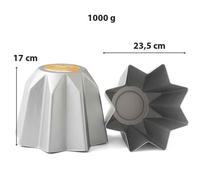 TEGLIA STAMPO TORTIERA FORMA PANDORO NATALE ALLUMINIO TESCOMA