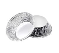 Teglie da forno in alluminio, 100 pezzi, teglie da forno in alluminio for biscotti, muffin, cupcake, uova, crostate, utensili da forno rotondi, pirottini, teglie for crostate e torte for cucinare.