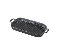 Teglie per lasagne Grande teglia rettangolare da 30,6 cm in ceramica for cucinare e for uso quotidiano, adatta for forno microonde per cuocere torte(Grijs)