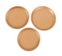 Teglie per Pizza in Acciaio al Carbonio, Set da 10, 11 e 12 Pollici, Conduzione Uniforme del Calore - Alta Resistenza e Facilità di Pulizia, Perfette per Forni Domestici e Ricett