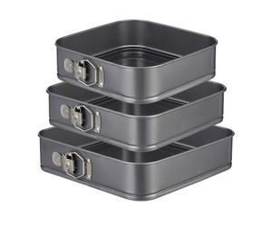 Teglie quadrate per dolci Set di stampi quadrati 3 pz. Set di teglie per torte