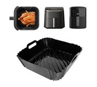 Teglie Silicone per Cecotec Friggitrice ad Aria Cecofry Fantastik 5500 da 5,5 L, Bombastik 6000 6L, Teglie Silicone per Friggitrice ad Aria riutilizzabile per friggitrice Cecotec COSORI 5.5L 6L