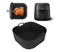 Teglie Silicone per Philips Airfryer Serie 2000-13 Funzioni di Cottura, Capacità 6,2 L NA230/00, Teglie Silicone per Friggitrice ad Aria riutilizzabile per friggitrice Philips 6.2L NA230/00